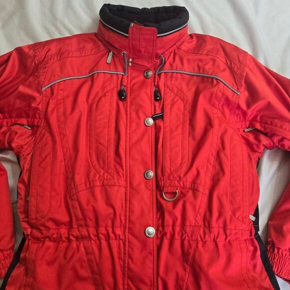 Marker Vintage Y2K Red Ski Jacket Size 8 Winter Coat Insulated Waterproof - Picture 4 of 12